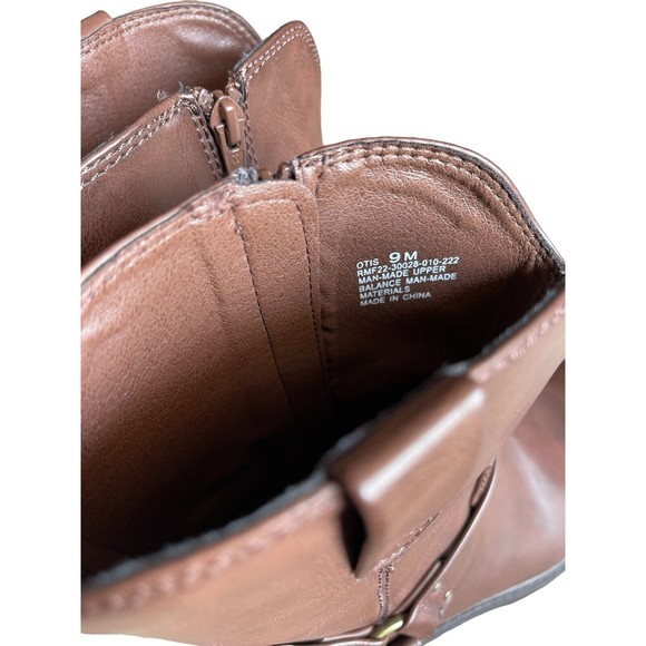 Frye and Co. Men's Otis Stacked Heel Motorcycle Boots Dark Brown Size 9 - Picture 10 of 12